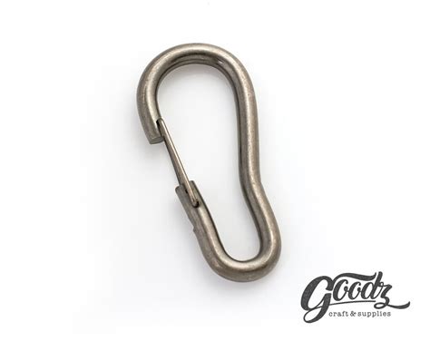 70mm Height Carabiner Clip Hook Keychain Leather Craft Accessory Heavy ...