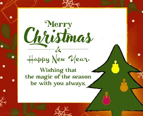 100+ Merry Christmas and Happy New Year Wishes 2025 | WishesMsg