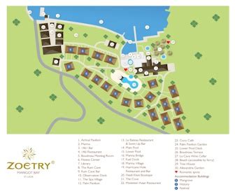 Resort Map | Zoetry Marigot Bay St. Lucia | Saint Lucia