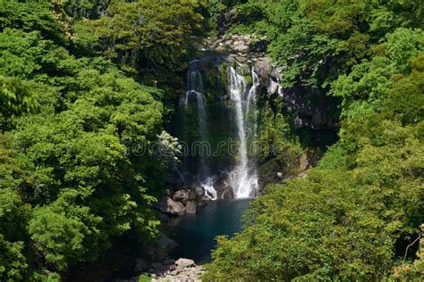 Cheonjeyeon Second Waterfall Stock Photo - Image of magnificent, scenic: 113269354