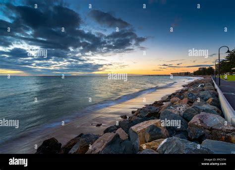 Glenelg Beach at Sunset, South Australia. Long exposure camera settings ...