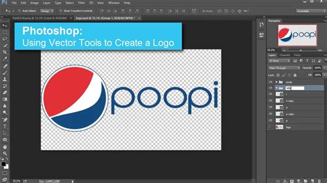 Photoshop: Using Vector Tools to Create a Logo - YouTube