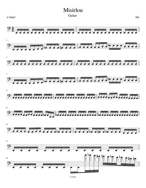 Misirlou sheet music for Bass download free in PDF or MIDI