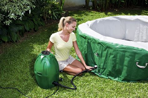 Inflatable Hot Tub Spa Heated Water Jet Pump No Tools Air - Spas & Hot Tubs