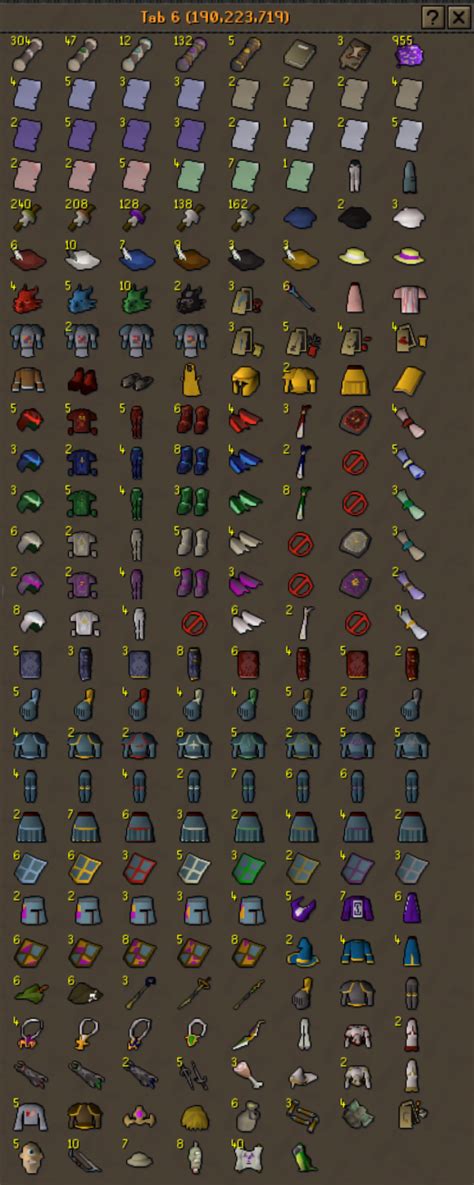 Loot from 406 hard clue scrolls in trailblazer league : r/2007scape