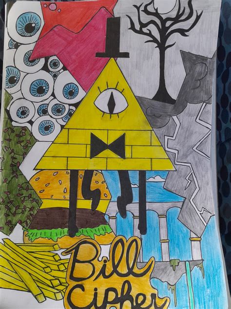 some bill cipher fan art : gravityfalls