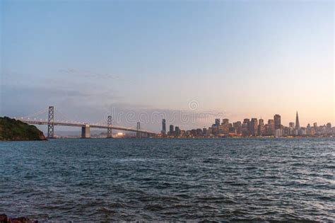 San Francisco Bay sunset stock image. Image of architecture - 265267615