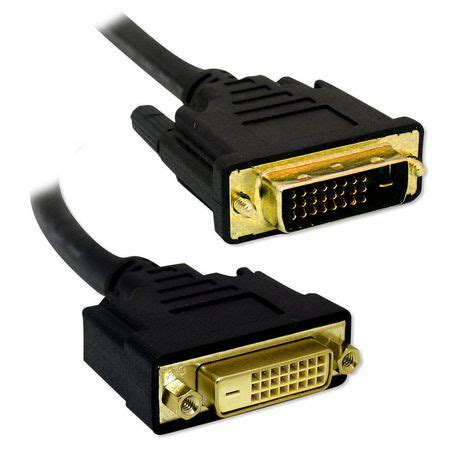 DVI-D Dual Link Cable M/F - 6ft | Walmart Canada