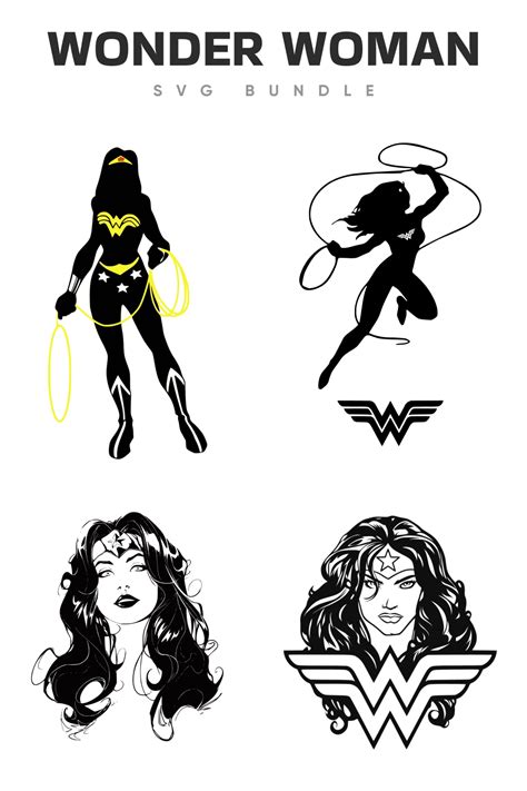 Wonder Woman Logo Black And White