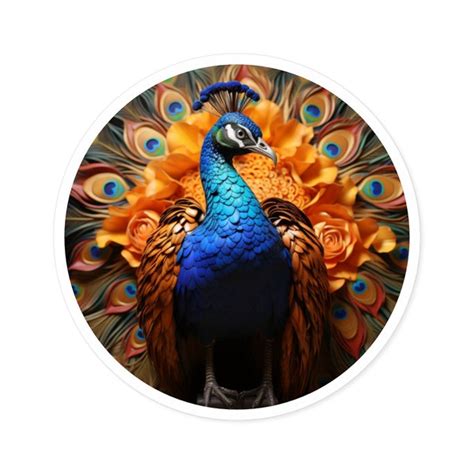 Peacock Stickers - Etsy