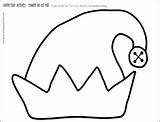 Free Printable Elf Hats sketch template