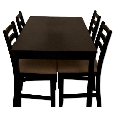 Ikea Lerhamn Dining Table w/ 4 Chairs - AptDeco