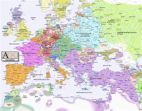 Map Of 16th Century Europe Europe Map 1600 17th Century Wikipedia the ...