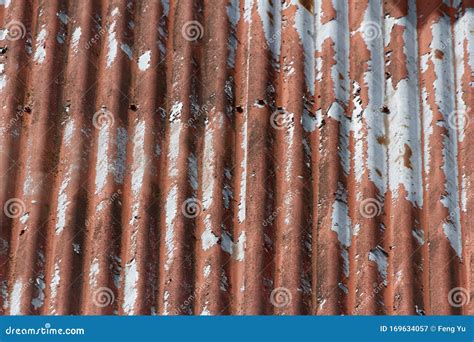 Corrugated Metal Background Stock Image - Image of rust, backgrounds: 169634057