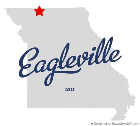 Map of Eagleville, MO, Missouri