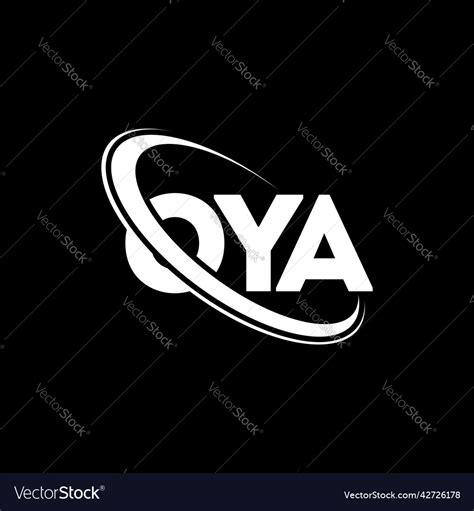 Oya logo letter design Royalty Free Vector Image