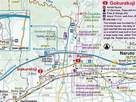 Duration of the Shikoku pilgrimage and length of the stages