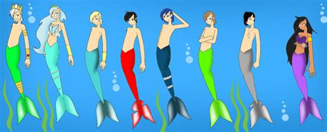 Aphmau characters mermaid and merman fanart by RockiArt44 on DeviantArt