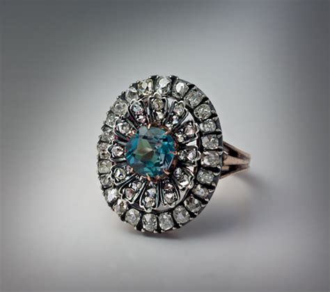 Rare Russian Alexandrite Diamond Antique Ring c. 1890 - Antique Jewelry | Vintage Rings ...