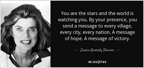 TOP 6 QUOTES BY EUNICE KENNEDY SHRIVER | A-Z Quotes