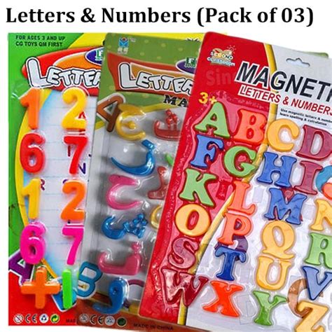 Magnetic Letters & Number pack of 3 Bumper offer