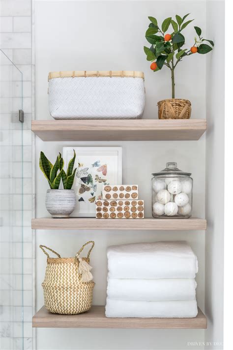 White Floating Shelves In Bathroom – Rispa