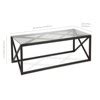 Metal Art Deco Coffee Table In Black - Henn&hart : Target