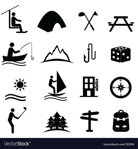 Outdoor activities Royalty Free Vector Image - VectorStock