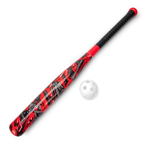 Ortiz34 Printed Plastic Bat & Ball Set (Red) - Walmart.com - Walmart.com