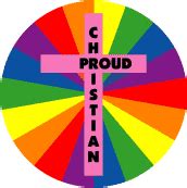 Proud Christian (cross) GAY PRIDE POSTER