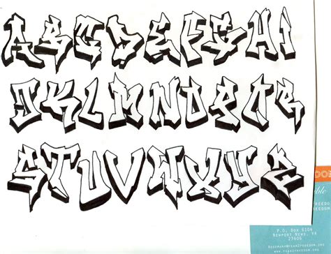 Graffiti ABC Wildstyle | Graffiti Schrift | Graffiti buchstaben ...