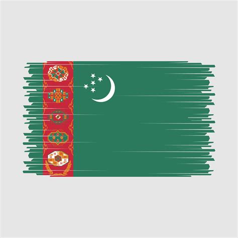 Turkmenistan Flag Vector 21979035 Vector Art at Vecteezy