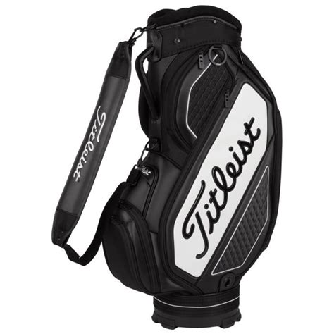 Titleist Midsize Tour Staff Bag 2024 Black/White - Carl's Golfland