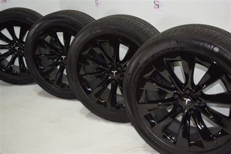 20″ TESLA MODEL X FACTORY WHEELS OEM RIMS TIRES Original GLOSS Black New – Factory Wheel Republic