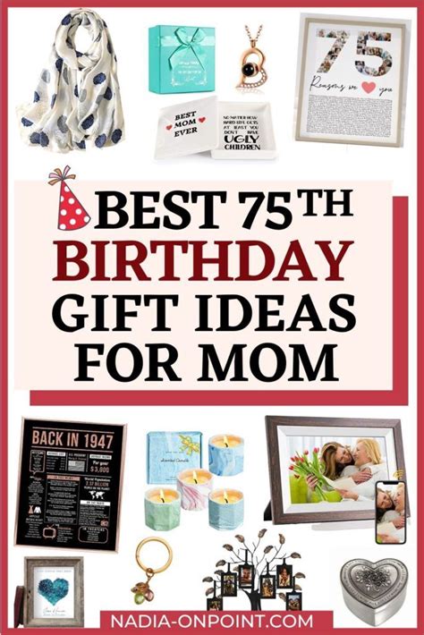 75th birthday ideas for mom gift – Artofit