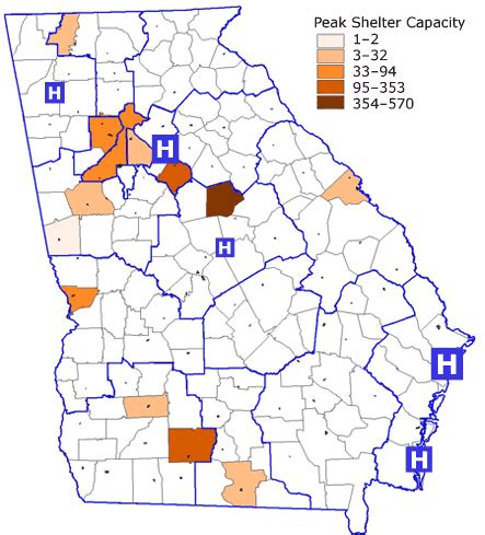 Hospitals In Georgia Map