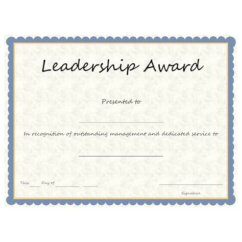 Leadership Award Certificate Template | Creative Professional Templates