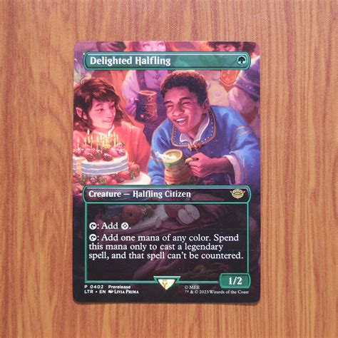 Delighted Halfling #402 The Lord of the Rings: Tales of Middle-earth (LTR) magic the gathering ...