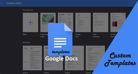 How to Create Custom Templates in Google Docs | Custom templates, Templates, Custom