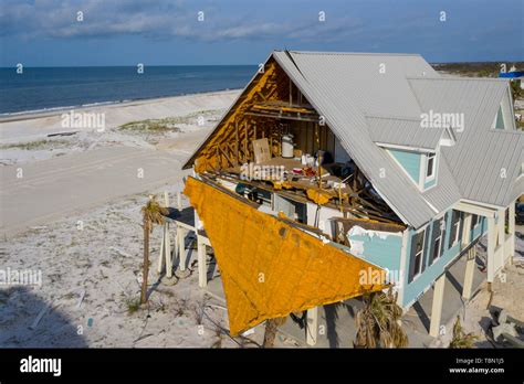 Mexico Beach, Florida - Destruction from Hurricane Michael is widespread seven months after the ...