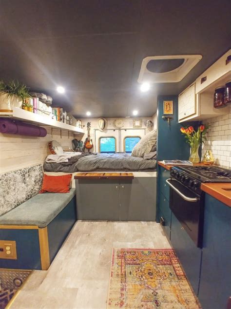 Woman Living in Her Off-Grid Ambulance Camper Conversion | Tiny house ...