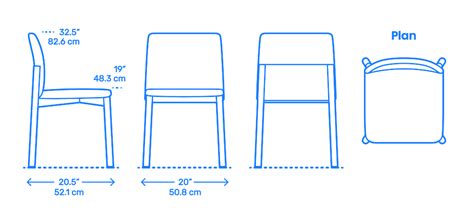 Contour Chair Dimensions & Drawings | Dimensions.com