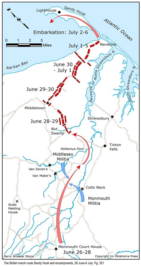 Monmouth Maps from the Book Fatal Sunday - Friends of Monmouth Battlefield