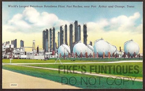 Port Neches Texas Vintage Postcard World's Largest