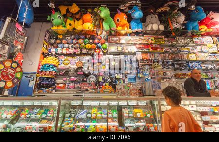 A collection of arcade game prizes on display in an amusement park Stock Photo: 60346793 - Alamy