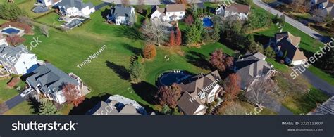 Panorama Aerial View Two Story Houses Stock Photo 2225113607 | Shutterstock