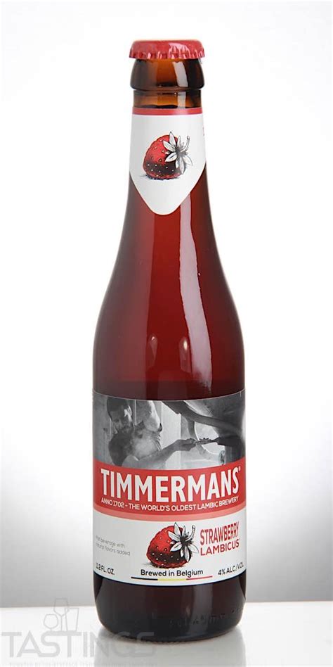 Brouwerij Timmermans Strawberry Lambic Belgium Beer Review | Tastings