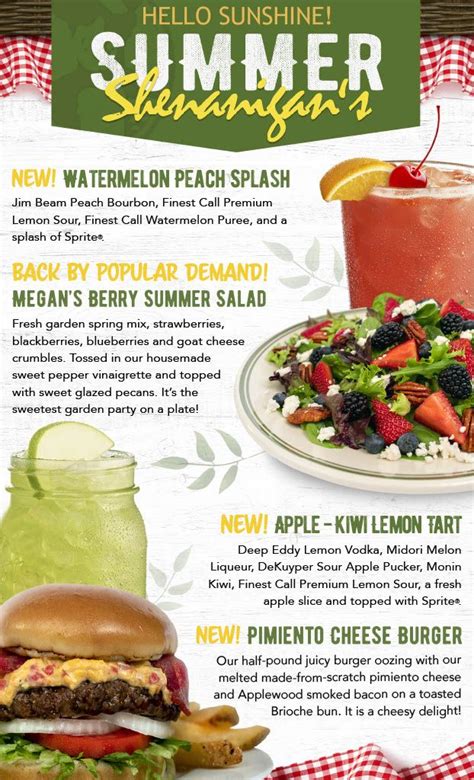 Bennigan’s Sales Surge with Summer Shenanigan’s Menu - Bennigans