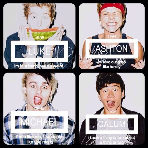 names of 5sos members | 5sos members, 5sos, Luke and ashton