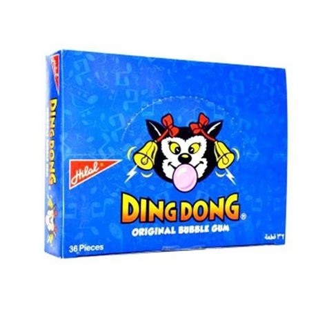 DING DONG Original Bubble Gum Halal (36p) x 3 Boxes